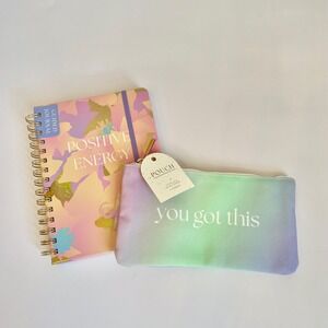 Spritz Positive Energy Guided Journal and You Got This‎ Pouch Set Pastel Floral